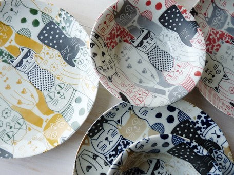 "AWA SAKA" Illustration Porcelain Plate